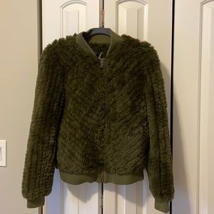Faux Fur Bomber Jacket